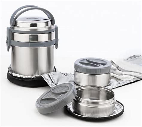 signoraware steel lunch boxes|vaccum insulated lunch box.